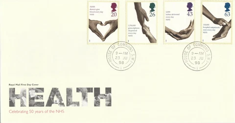 (94753) GB FDC HOUSE OF COMMONS NHS National Health Service 1998 Cover