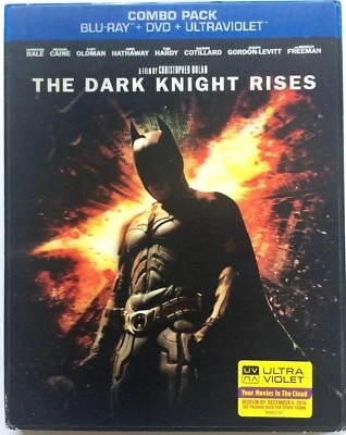 THE DARK KNIGHT RISES ~ LENTICULAR 3D SLIP COVER ~ BLU-RAY + DVD + UNTRAVIOLET - Image 1 of 2