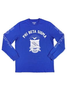 PHI BETA SIGMA FRATERNITY LONG SLEEVE T-SHIRT PHI BETA SIGMA FRATERNITY SHIRT - Picture 1 of 2