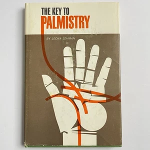 The Key to Palmistry by Leona Lehman the Art of Palm Reading Fortune Vtg 1963 HC - Picture 1 of 18