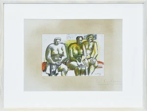 Le Corbusier "Three Nude Women" Lithograph Print Autograph H 18.7x24.7in - Picture 1 of 10