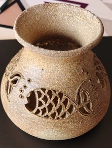 Incised Art Pottery Stoneware Ceramic Signed Or Date - Picture 1 of 4