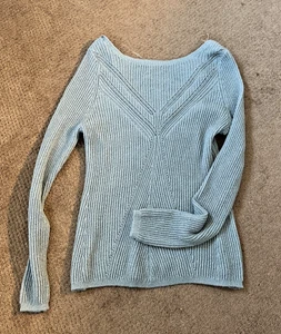 MAURICES XL PULLOVER/TOP, hellblau glitzernder PULLOVER, LANGARM - NEU MIT ETIKETT - Bild 1 von 3