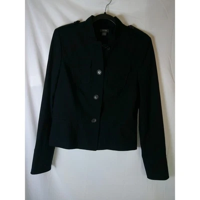 Chaqueta corta Kenneth Cole Reaction negra estilo militar para mujer talla 6 Foto 1 de 3