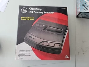 Nastro VHS General Electric Slimline riavvolgitore bidirezionale nuovo con scatola - Foto 1 di 5
