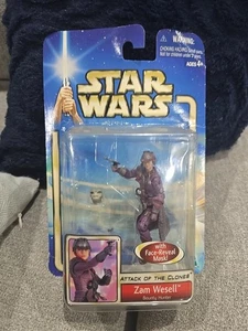 Star Wars Attack of the Clones Zam Wesell Bounty Hunter Action Figure - Picture 1 of 2