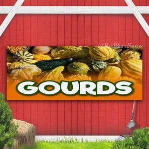 GOURDS Indoor Outdoor Banner Sign with grommets - Picture 1 of 1