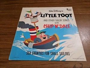 1968 Walt Disney Little Toot & Sailor Songs Disneyland DQ1233 Vinyl LP Record VG - Picture 1 of 4