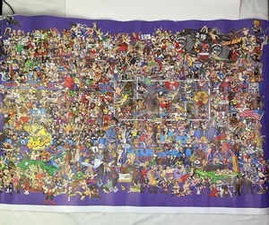 Wrestling Mishmash Vinyl Poster Druck Actionfigur Wrestling Hintergrund 30 x 24 - Bild 1 von 9