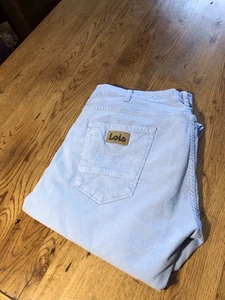 Men’s Lois Cord Jeans Excellent Condition 38 X 32 Baby Blue - Picture 1 of 6