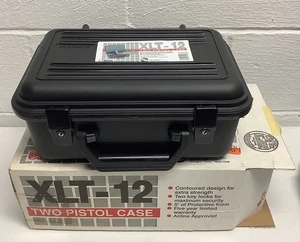 Vintage NOS DOSKOCIL 2 Pistolen/Handfeuerwaffe Hartschale XLT-12 GUN CASE mit Schlüssel - Bild 1 von 8