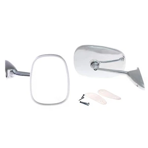 NEW FIAT 850 1964-1972 PAIR CHROME FENDER DOOR MIRRORS LEFT&RIGHT SIDE 2PIECES - Bild 1 von 6