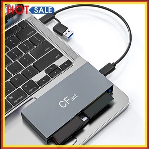Lesen Sie 6 Karten gleichzeitig. USB-Kartenleser mit 5 Gbit/s für CFast CF MS SD - Afbeelding 1 van 12