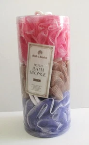 Nylon Luffa Reinigung Bad Dusche Schwamm, 3er Pack, bunt - Bild 1 von 3