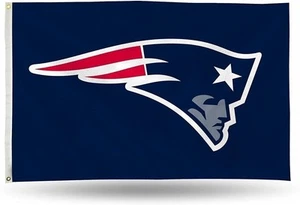 New England Patriots Premium 3x5 Feet Flag Banner, Logo Design, Metal... - Picture 1 of 3