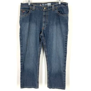 Pantalones de mezclilla Lapco resistentes al fuego de pierna recta azules para hombre talla 40 - Imagen 1 de 7
