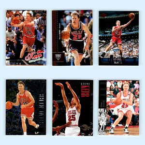 Steve Kerr Lot 6 Basketball Cards 1997 Fleer Tradition Chicago Bulls Set NBA NM - Picture 1 of 8