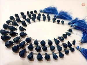 Natural Blue Opal Briolette Faceted Teardrop 6x10mm to 9x15mm Beads 