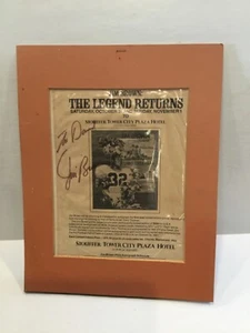1987 Legend Returns Jim Brown Signed Autographed Newspaper Ad "To David" - Picture 1 of 5