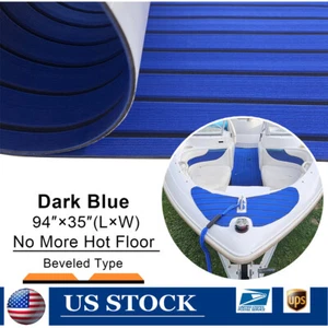 Alfombra de espuma EVA para terraza de barco azul marino para yate, alfombra de imitación de teca - Imagen 1 de 15