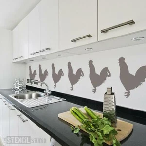 Hahn Schablone - Wiederverwendbare Vorlage - Lasergeschnittene Mylar Schablone zum Malen - Zum Selbermachen - Bild 1 von 8