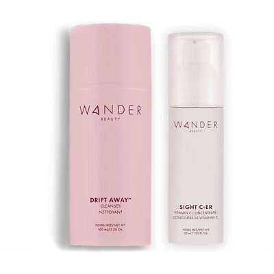WANDER BEAUTY Skin Set for Women Vitamin C Serum 20% & Face Wash Foaming Cleanser Care Bundle