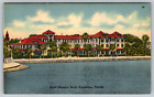 c1940s Linen Hotel Monson Saint Augustine Florida Vintage Postcard