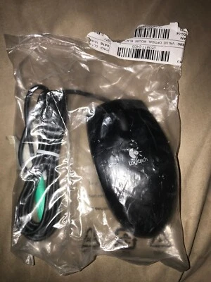 Logitech 953817-2403 Wired Mouse Black PS2 Optical Mouse OEM Two Button Scroll - Image 1 of 4