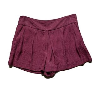 ANN TAYLOR LOFT Burgundy Maroon Skort Skirt and Shorts Size 6