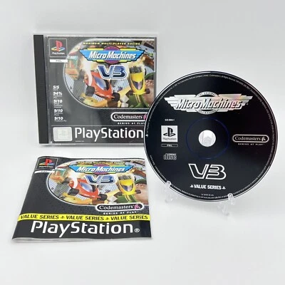 Jeu PlayStation Micro Machines V3 PS1 1997 Value Series complet testé - Photo 1/4