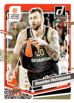 Donatas Motiejunas 2023-24 Donruss Turkish EuroLeague #22 Basketball ID:106173 - Image 1 of 2