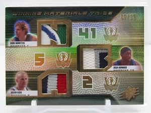NOWITZKI/HOWARD/KIDD 2008-09 UD SPX DREIFACH SPIEL GEBRAUCHTER AUFNÄHER #06/15!! - Bild 1 von 2