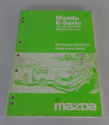 Manuale Officina Mazda E - Serie Quattroruote Motrici Servosterzo Stand 02/1986 - Immagine 1 di 4