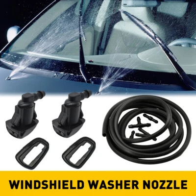 Fit Jeep Grand Cherokee 2011-2017 Windshield Wiper Water Washer Spray Nozzle Jet Foto 1 de 4