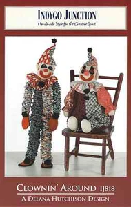 Indygo Junction "Clownin' Around" Yo-Yo Clown 24" & Stuffed Clown 20" # IJ818 FF - Picture 1 of 7