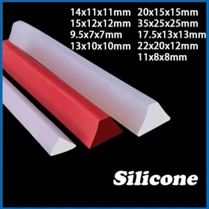 Silicone Solid Triangle Sealing Strip for Bathroom Waterproof Weather Strip - Picture 1 of 12