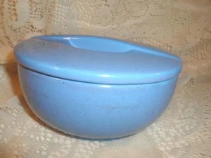 Vintage Blue Hall Porzellan für Montgomery Ward Art Deco bedeckt französischer Bäcker Kasserolle - Bild 1 von 12