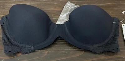 Calvin Klein Black Strapless Push-Up Bra 32A Vintage - Image 1 of 4