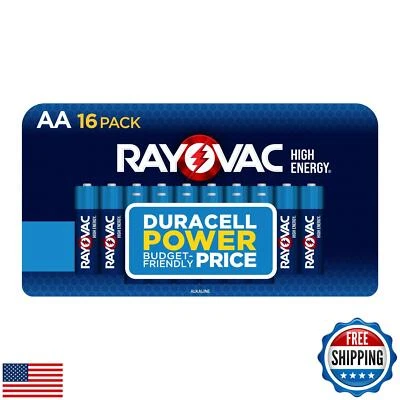 Pilas AA de alta energía Rayovac (paquete de 16), pilas alcalinas de doble A Foto 1 de 4