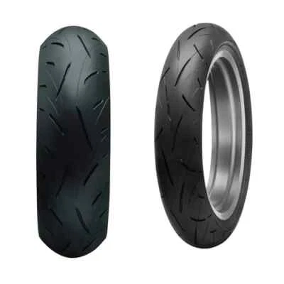 Dunlop Roadsport 2 120/60ZR17 Front 160/60ZR17 Rear Tire Set Suzuki SV650S 99-12 - Image 1 of 4