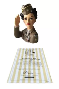 Cameo Girls Deluxe Lady Vases Martina 1942 Welcome Attention Head Vase COA 2004 - Picture 1 of 13