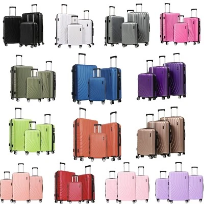 Luggage Set 3 Piece Expandable Suitcase TSA Lock Double Spinner Wheels HardSide - Image 1 of 4