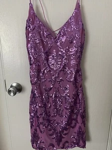 purple b. darlin dress 7/8 - Picture 1 of 4