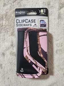 Pink Nite Ize Mossy Oak Camo Universal Holster Large Rugged Sideways Clip Case - Picture 1 of 6