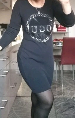  Gr. 36/38  Damen Strick-Kleid Blau  - Bild 1 von 4