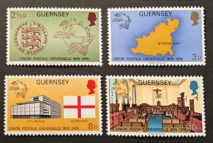 Guernsey 1974 Superb set of 4, UPU centenary Sg114/7 MNH - Picture 1 of 1