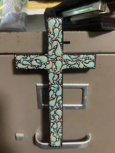 **Original, Hand Painted Wood Cross - Picture 1 of 1