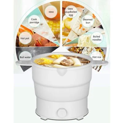 Olla de viaje plegable eléctrica 800 W 1,2 L para camping oficina - Imagen 1 de 4