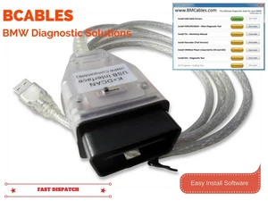 BMW USB - OBD K + Dcan Diagnostic Cable Switched UK INPA DIS SSS NCS Coding ISTA - Picture 1 of 10