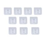 10 pcs Double-sided Adhesive Wall Hooks Waterproof Oilproof Self Adhesive Hooks